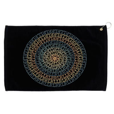 Paradiddle Variations Drummer Grommeted Golf Towel