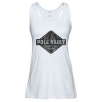 Pole Vault Distressed Vintage Look Pole Vaulting Ladies Essential Flowy Tank