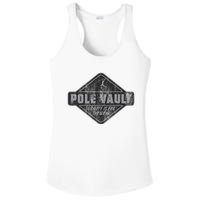 Pole Vault Distressed Vintage Look Pole Vaulting Ladies PosiCharge Competitor Racerback Tank