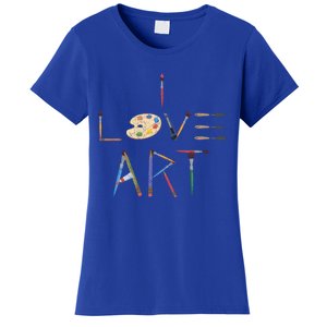 Painter Valentines Day Gift Illustration Art Drawing Artist Cute Gift Women's T-Shirt