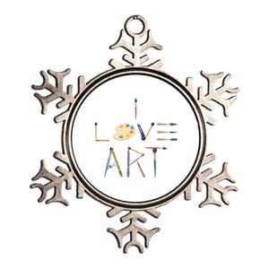 Painter Valentines Day Gift Illustration Art Drawing Artist Cute Gift Metallic Star Ornament