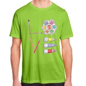 Painter Valentines Day Gift Painting Tools Drawing Artist Meaningful Gift Adult ChromaSoft Performance T-Shirt