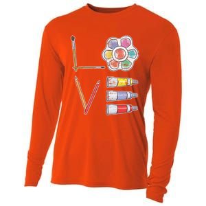 Painter Valentines Day Gift Painting Tools Drawing Artist Meaningful Gift Cooling Performance Long Sleeve Crew