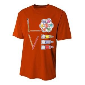 Painter Valentines Day Gift Painting Tools Drawing Artist Meaningful Gift Performance Sprint T-Shirt