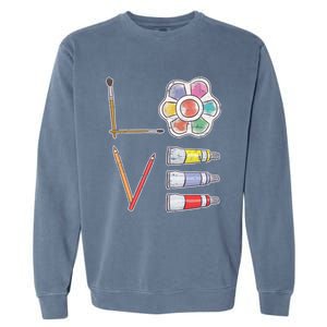 Painter Valentines Day Gift Painting Tools Drawing Artist Meaningful Gift Garment-Dyed Sweatshirt