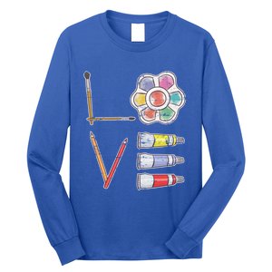 Painter Valentines Day Gift Painting Tools Drawing Artist Meaningful Gift Long Sleeve Shirt