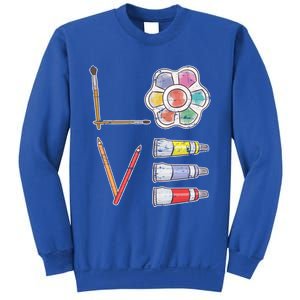 Painter Valentines Day Gift Painting Tools Drawing Artist Meaningful Gift Sweatshirt