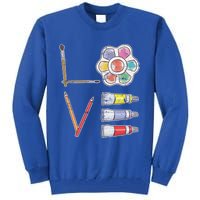 Painter Valentines Day Gift Painting Tools Drawing Artist Meaningful Gift Tall Sweatshirt