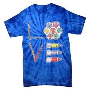 Painter Valentines Day Gift Painting Tools Drawing Artist Meaningful Gift Tie-Dye T-Shirt