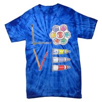 Painter Valentines Day Gift Painting Tools Drawing Artist Meaningful Gift Tie-Dye T-Shirt