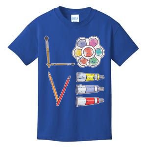 Painter Valentines Day Gift Painting Tools Drawing Artist Meaningful Gift Kids T-Shirt