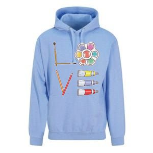 Painter Valentines Day Gift Painting Tools Drawing Artist Meaningful Gift Unisex Surf Hoodie