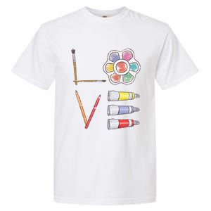 Painter Valentines Day Gift Painting Tools Drawing Artist Meaningful Gift Garment-Dyed Heavyweight T-Shirt