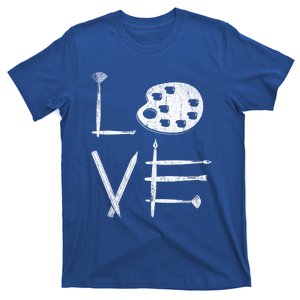 Painter Valentines Day Sketching Painter Gift Drawing Artist Meaningful Gift T-Shirt