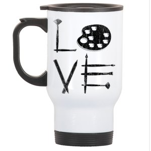 Painter Valentines Day Sketching Painter Gift Drawing Artist Meaningful Gift Stainless Steel Travel Mug