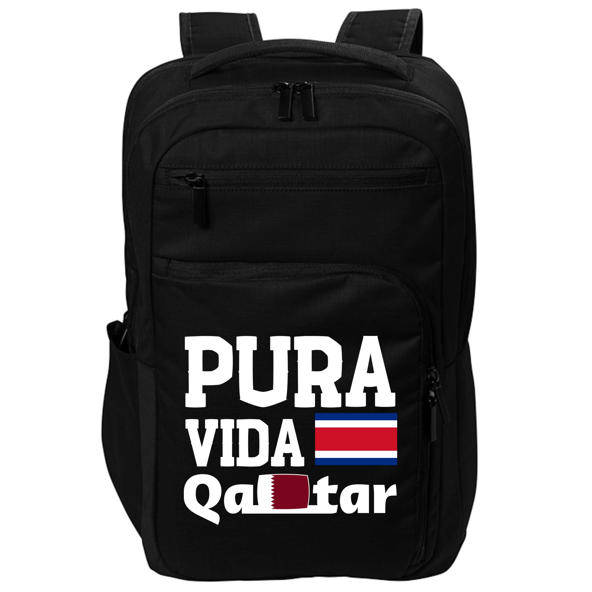Pura Vida En Qatar 22 Costa Rica Impact Tech Backpack