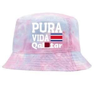 Pura Vida En Qatar 22 Costa Rica Tie-Dyed Bucket Hat