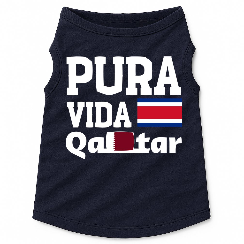 Pura Vida En Qatar 22 Costa Rica Doggie Tank