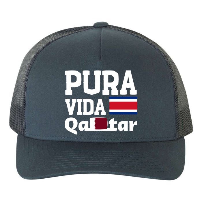 Pura Vida En Qatar 22 Costa Rica Yupoong Adult 5-Panel Trucker Hat