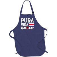 Pura Vida En Qatar 22 Costa Rica Full-Length Apron With Pockets