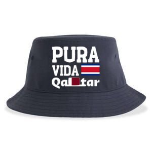 Pura Vida En Qatar 22 Costa Rica Sustainable Bucket Hat