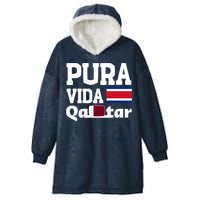 Pura Vida En Qatar 22 Costa Rica Hooded Wearable Blanket