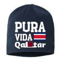 Pura Vida En Qatar 22 Costa Rica Sustainable Beanie