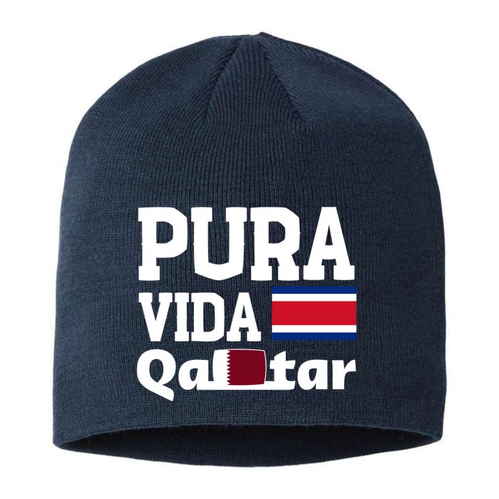 Pura Vida En Qatar 22 Costa Rica Sustainable Beanie