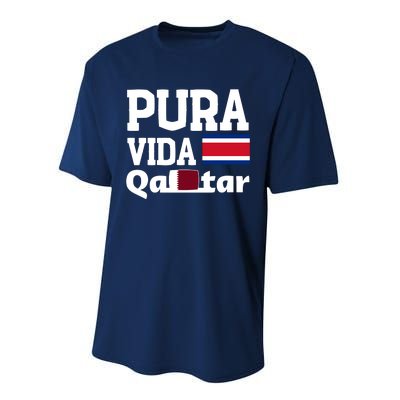 Pura Vida En Qatar 22 Costa Rica Performance Sprint T-Shirt