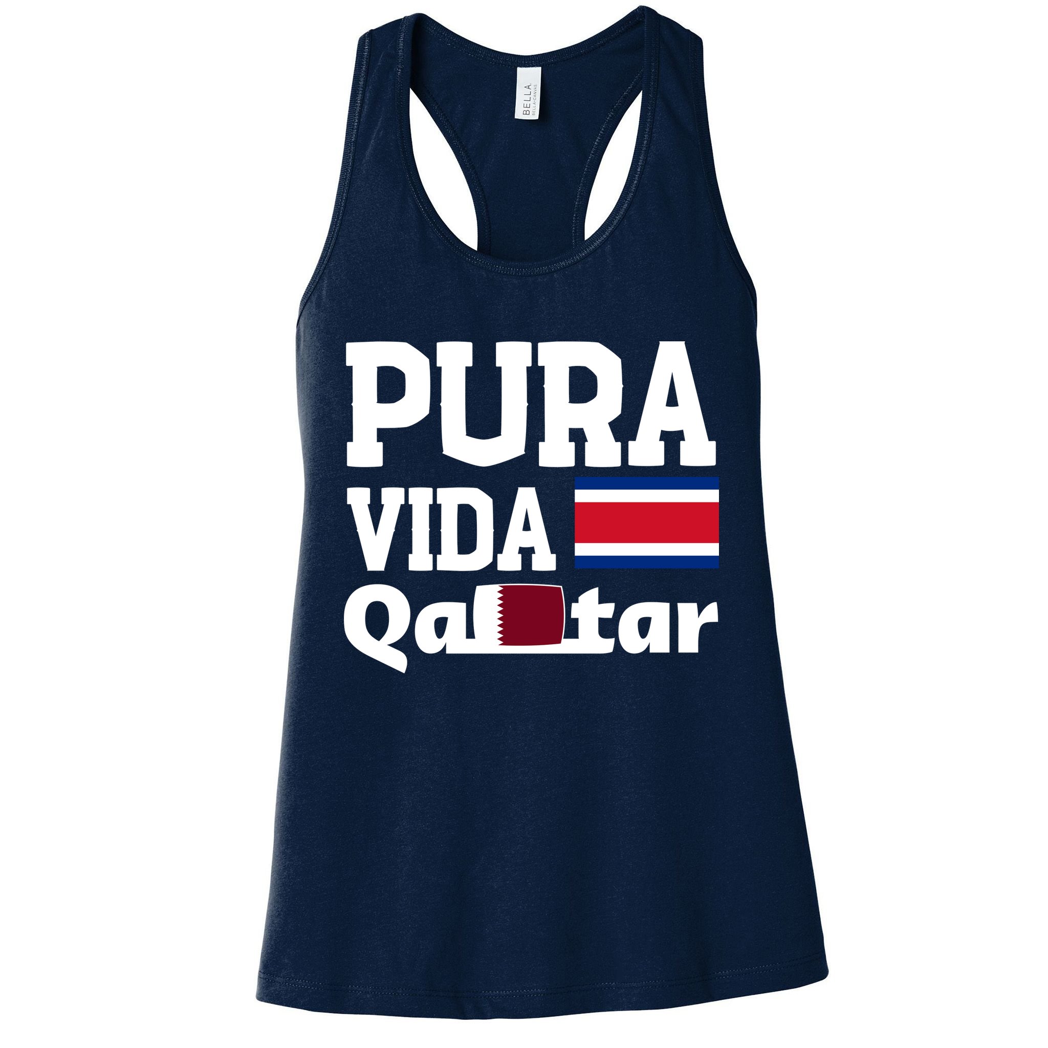 Pura Vida En Qatar 22 Costa Rica Womens Tank Top