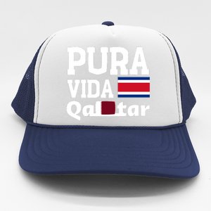 Pura Vida En Qatar 22 Costa Rica Trucker Hat