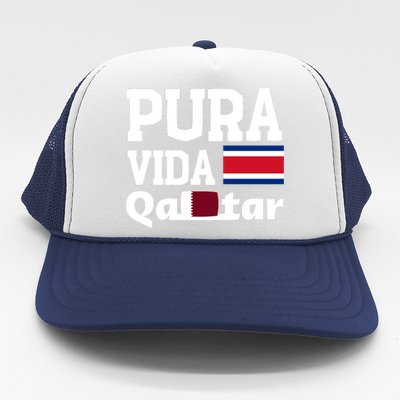 Pura Vida En Qatar 22 Costa Rica Trucker Hat