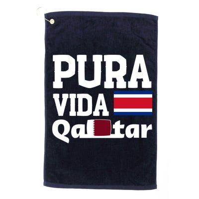 Pura Vida En Qatar 22 Costa Rica Golf Towel