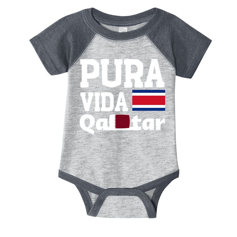 Pura Vida En Qatar 22 Costa Rica Infant Baby Jersey Bodysuit