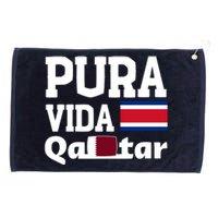 Pura Vida En Qatar 22 Costa Rica Grommeted Golf Towel