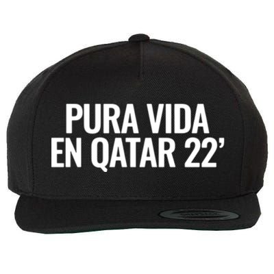 Pura Vida En Qatar 22 Costa Rica Wool Snapback Cap