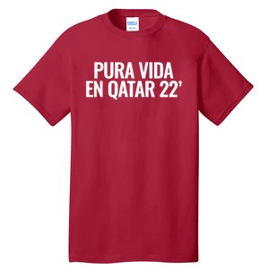 Pura Vida En Qatar 22 Costa Rica Tall T-Shirt