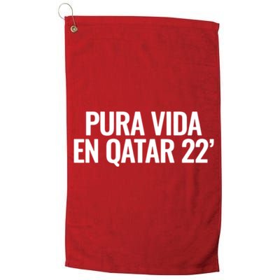 Pura Vida En Qatar 22 Costa Rica Golf Towel