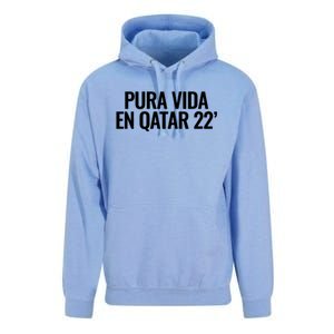 Pura Vida En Qatar 22 Costa Rica Unisex Surf Hoodie