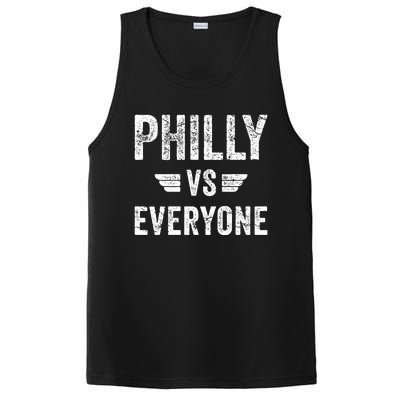 Philly Vs Everyone Funny Pennsylvania Meaningful Gift PosiCharge Competitor Tank