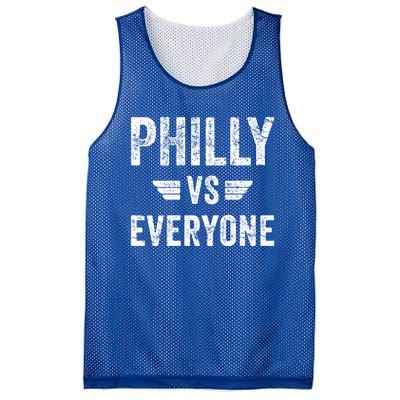 Philly Vs Everyone Funny Pennsylvania Meaningful Gift Mesh Reversible Basketball Jersey Tank