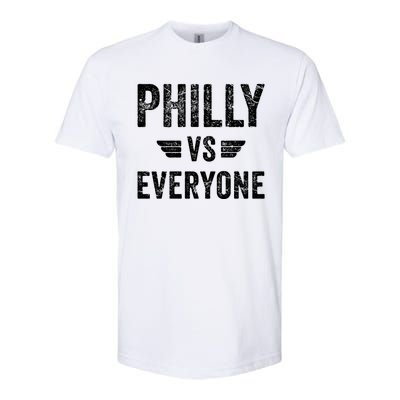 Philly Vs Everyone Funny Pennsylvania Meaningful Gift Softstyle CVC T-Shirt