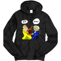 Pythagoras Vs Einstein Funny Math Science Tie Dye Hoodie