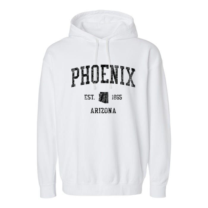 Phoenix Vintage Established Sports Design Phoenix Arizona Az Garment-Dyed Fleece Hoodie