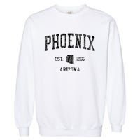 Phoenix Vintage Established Sports Design Phoenix Arizona Az Garment-Dyed Sweatshirt