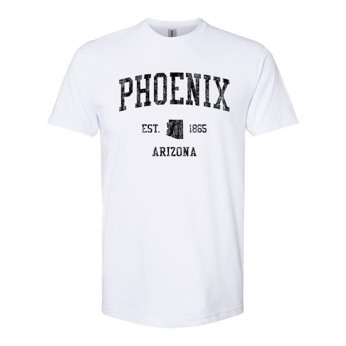 Phoenix Vintage Established Sports Design Phoenix Arizona Az Softstyle CVC T-Shirt