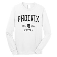 Phoenix Vintage Established Sports Design Phoenix Arizona Az Long Sleeve Shirt