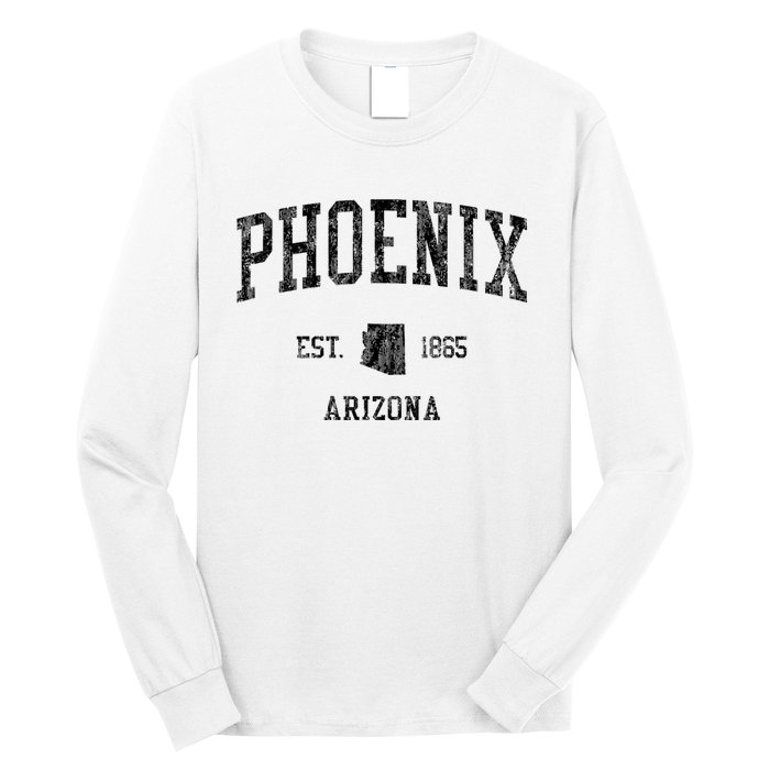 Phoenix Vintage Established Sports Design Phoenix Arizona Az Long Sleeve Shirt