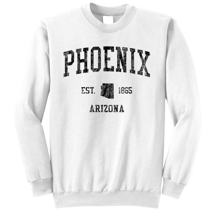 Phoenix Vintage Established Sports Design Phoenix Arizona Az Sweatshirt