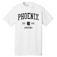 Phoenix Vintage Established Sports Design Phoenix Arizona Az Tall T-Shirt